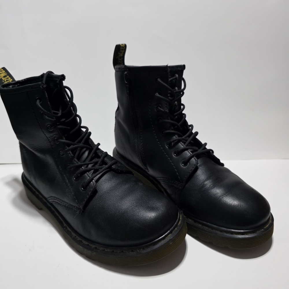 Dr. Martens Black Leather Combat Boots